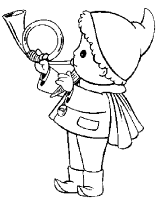 A coloring page of the sandman